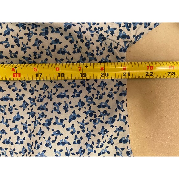 SpringTime Duster/Night wear Blue Floral Size Small - Picture 7 of 7